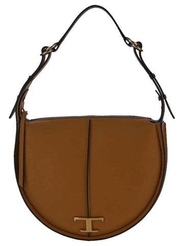 Logo Timeless Shoulder Bag Brown - TOD'S - BALAAN 1