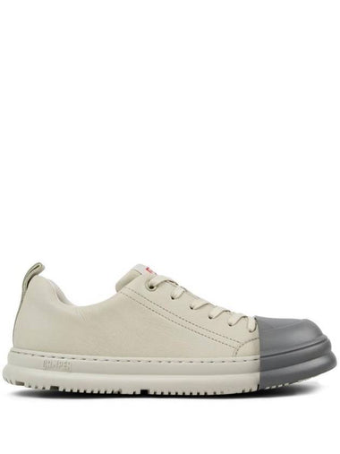 Junction Runner Leather Low-Top Sneakers Grey - CAMPER - BALAAN 1