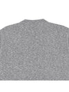 Logo Patch Crew Neck Cotton Nylon Knit Top Heather Grey - STONE ISLAND - BALAAN 8