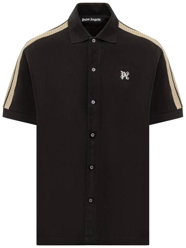 Polo T-shirt PMBD069 R24FAB0011003 BLACK - PALM ANGELS - BALAAN 2