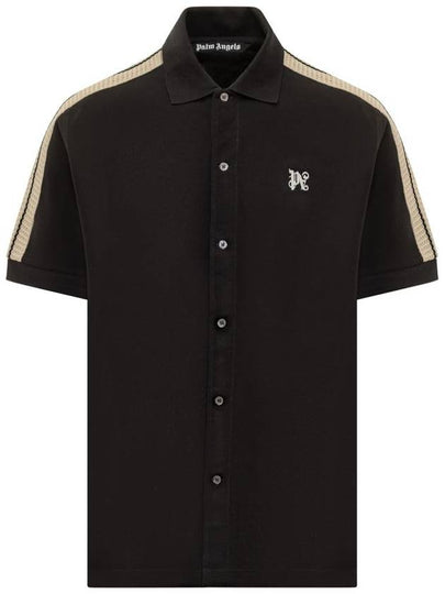 Polo T-shirt PMBD069 R24FAB0011003 BLACK - PALM ANGELS - BALAAN 2