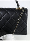 24P Top Handle Chain Bag Black Champagne Gold AS4712 - CHANEL - BALAAN 4