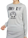 Golf Wear Women’s Knit HCW 2A AB02 GRAY - HORN GARMENT - BALAAN 5