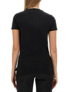 Embroided ORB Peru Short Sleeve T-Shirt Black - VIVIENNE WESTWOOD - BALAAN 4