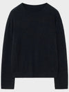 Micro ribbed square neck knit black - NOIRER - BALAAN 9