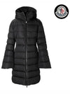 Women's Dombes Down Long Padded Jacket Black - MONCLER - BALAAN 2