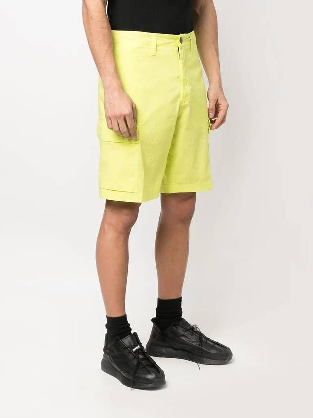 Cargo Bermuda Shorts Neon - STONE ISLAND - BALAAN 4