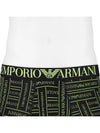 Men's Eagle Brand Logo Band Briefs Black Green - EMPORIO ARMANI - 6