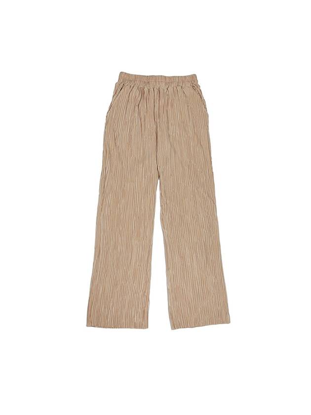 Wide Banding Pleated Pants Beige - FOREEDCLUB - BALAAN 1