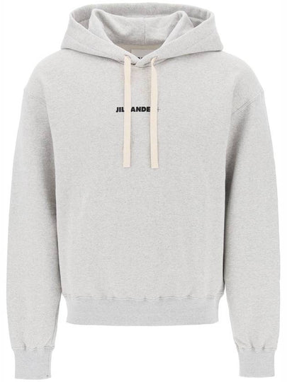 Plus Logo Hoodie Grey - JIL SANDER - BALAAN 2