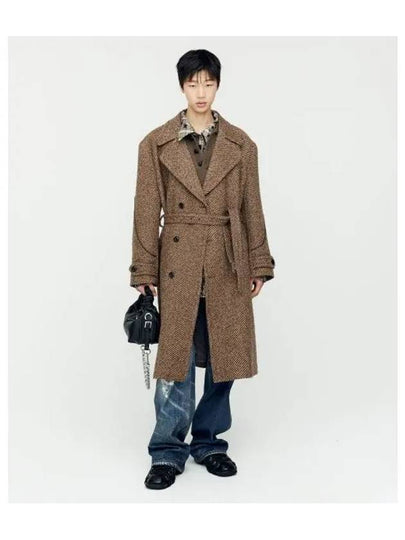 Rovy Big Twill Double Coat Brown - ANDERSSON BELL - BALAAN 2