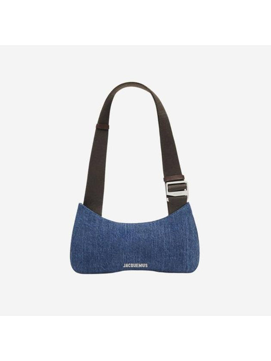 Le Bijou Grosgrain Buckled Shoulder Bag Blue - JACQUEMUS - BALAAN.