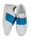 Hidden Low Top Sneakers White Blue - VALENTINO - BALAAN 3