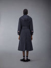 Poly Twill Car Single Coat Black - THOM BROWNE - BALAAN 4