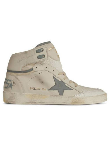 Golden Goose 'Sky Star' White Leather Sneakers - GOLDEN GOOSE - BALAAN 1