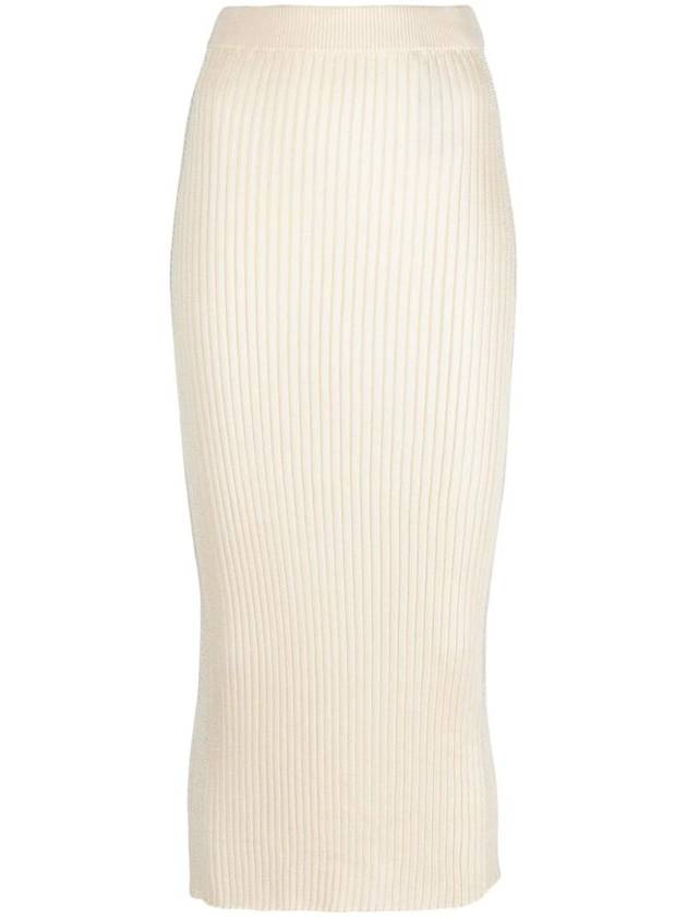 Ribbed Knit Midi Skirt J02MA0165J18287 - JIL SANDER - BALAAN 1