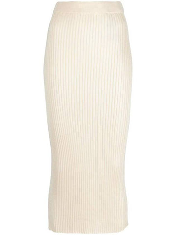 Ribbed Knit Midi Skirt J02MA0165J18287 - JIL SANDER - BALAAN 1