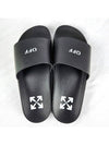 Rubber Slides Women’s Slippers Black OWIC002C99 - OFF WHITE - BALAAN 5