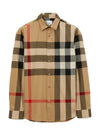 Check Cotton Long Sleeve Shirt Archive Beige - BURBERRY - BALAAN 2