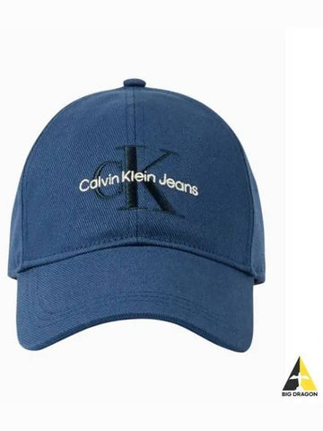 JEANS Unisex CKJ Monogram Embroidered Ball Cap 4G5040GCGJ - CALVIN KLEIN - BALAAN 1