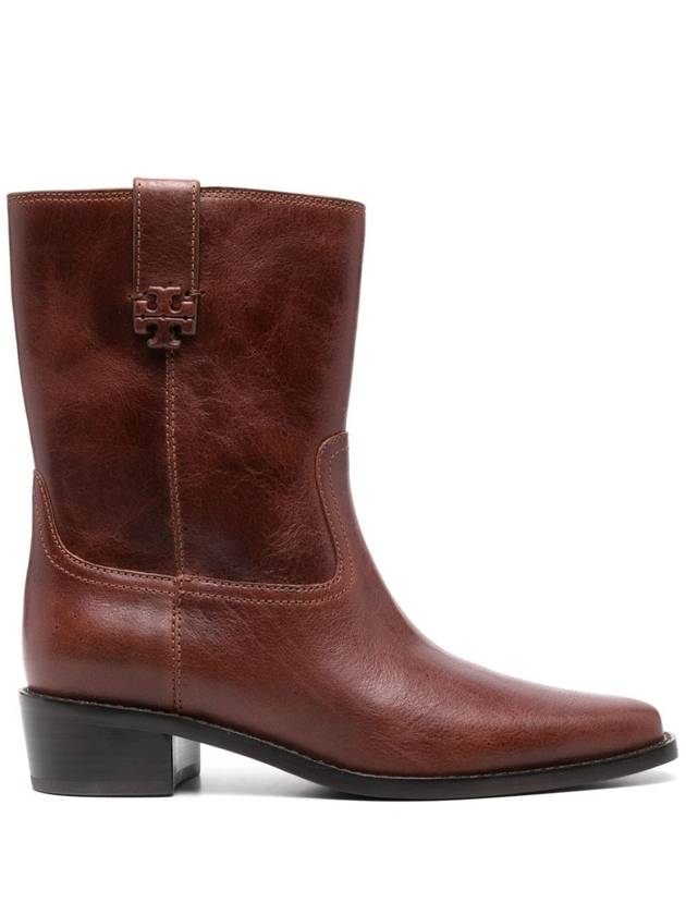 Tory Burch Boots Leather Brown - TORY BURCH - BALAAN 1