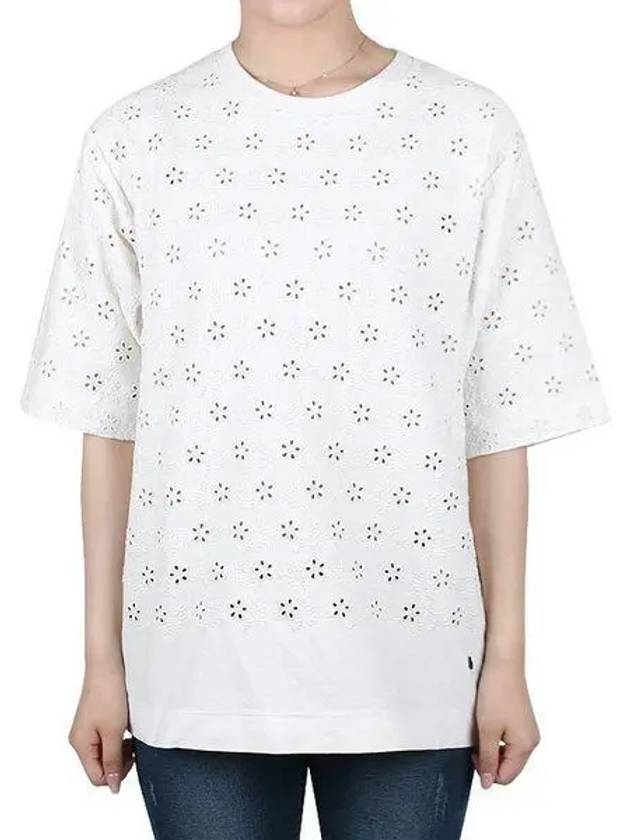 Broadly anglaise short sleeve t shirt 8C00002 M1807 2A1 1106155 - MONCLER - BALAAN 1