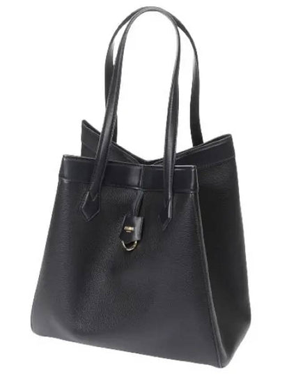 Origami Large Leather Tote Bag Black - FENDI - BALAAN 2