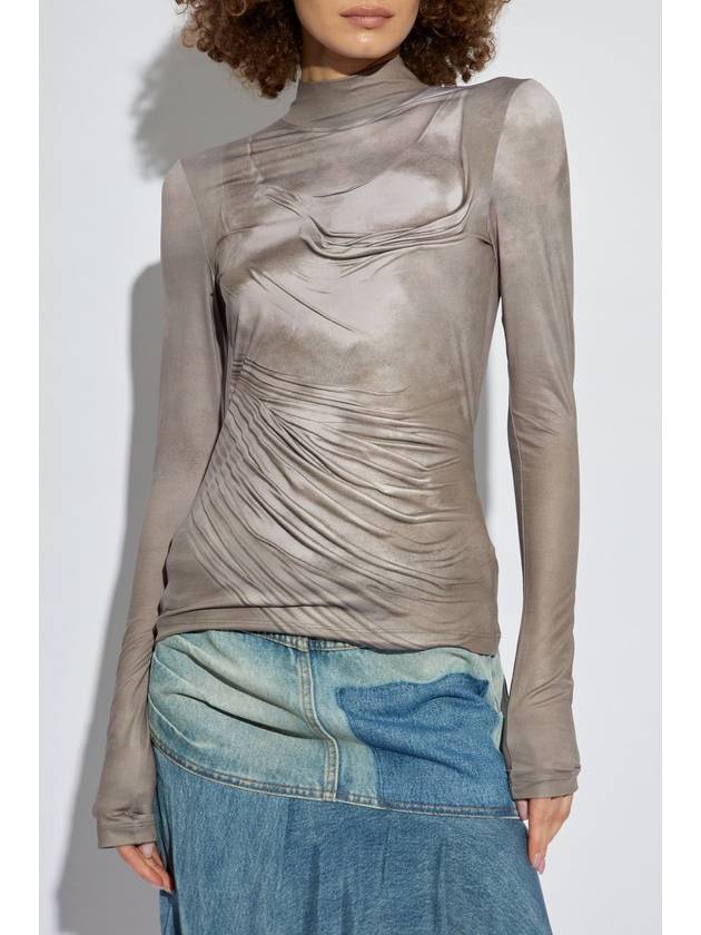 Balmain Top With Stand-up Collar, Women's, Grey - BALMAIN - BALAAN 3