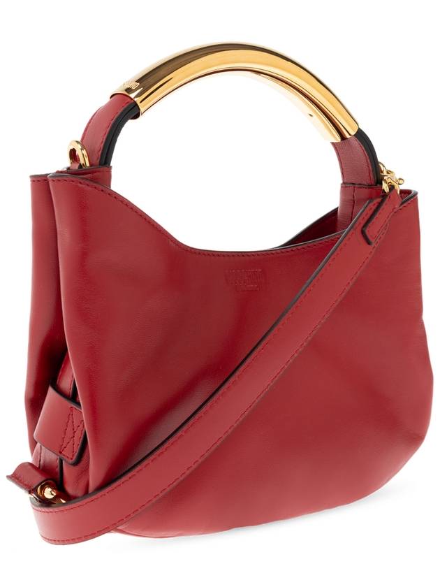 Moschino Leather Handbag, Women's, Red - MOSCHINO - BALAAN 4