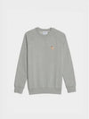 Chillax Fox Patch Classic Sweatshirt Grey Melange - MAISON KITSUNE - BALAAN 2