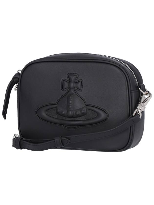 Anna Leather Cross Bag Black - VIVIENNE WESTWOOD - BALAAN 3