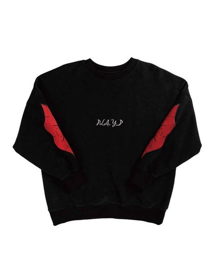 Lips Sweatshirt Black - PLA.Y_P - BALAAN 2