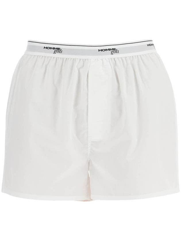 men's high-waisted white cotton boxer - HOMMEGIRLS - BALAAN 1