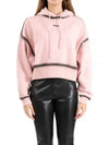 Spray Effect Stitch Hoodie Pink - MSGM - BALAAN 2