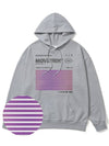 Social Stance Purple Overfit Hoodie Gray - MONSTER REPUBLIC - BALAAN 4