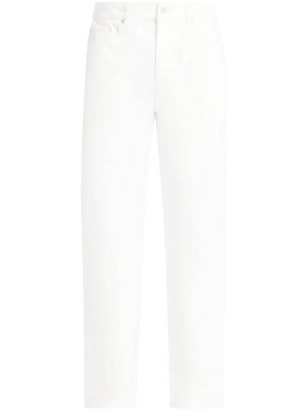 Mid Rise Straight Jeans White - LACOSTE - BALAAN 1