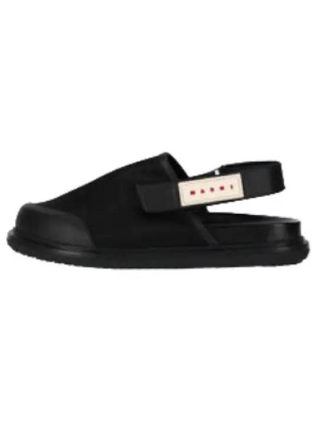 Fussbet Mule Black Slippers - MARNI - BALAAN 1