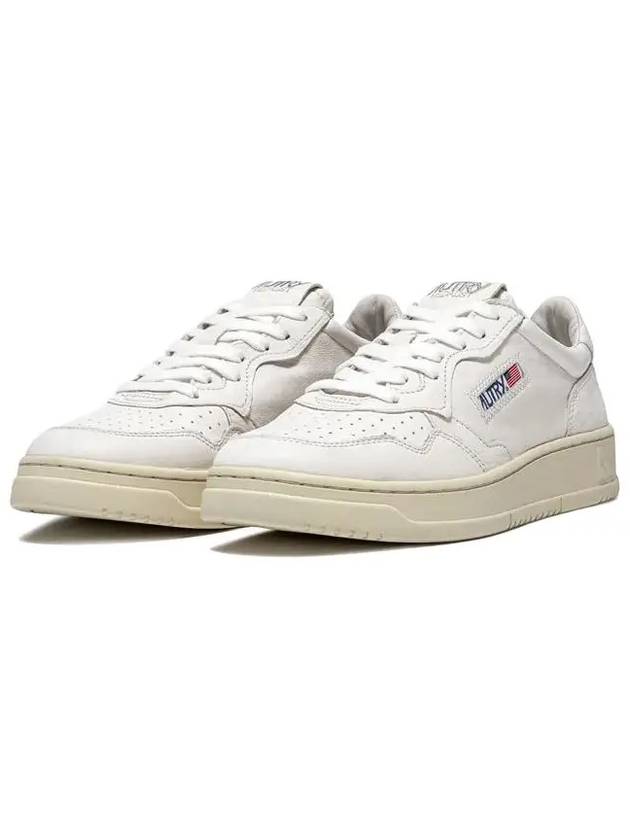 Medalist Goatskin Low Top Sneakers White - AUTRY - BALAAN 4