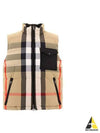 Reversible Check Nylon Padding Vest Archive Beige - BURBERRY - BALAAN 2