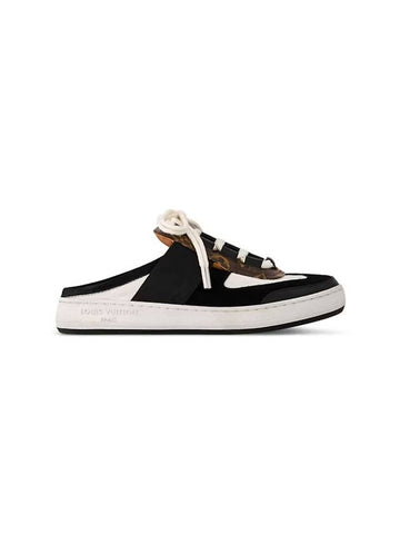 Lous Open Back Low Top Sneakers Black - LOUIS VUITTON - BALAAN 1