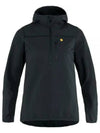 Women's Bergtagen Stretch Half Zip Jacket Black - FJALL RAVEN - BALAAN 2