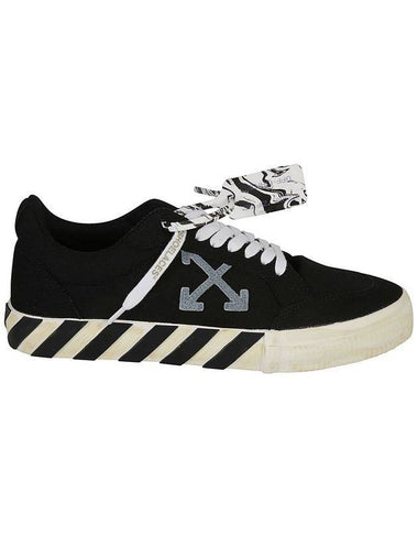 Men's Vulcanized Arrow Low Sneakers Black - OFF WHITE - BALAAN 1