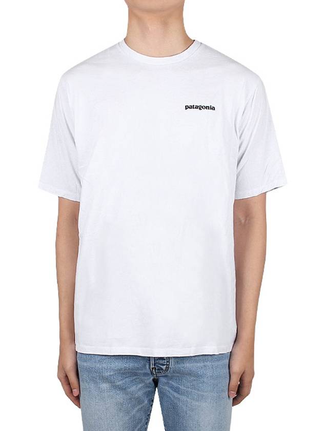 P 6 Logo Responsibili Short Sleeve T-Shirt White - PATAGONIA - BALAAN 3