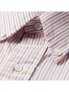 16SS Thom Browne Hidden Three Stripes Oxford Striped Shirt - THOM BROWNE - BALAAN 7