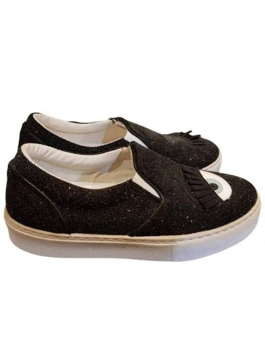 CF654 Glitter Sneakers Black - CHIARA FERRAGNI - BALAAN 2