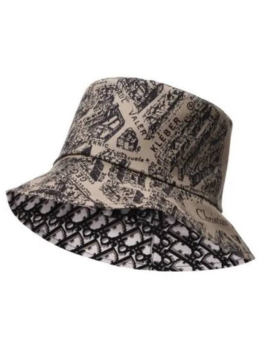 Teddy-D Plan De Paris Reversible Bucket Hat Beige - DIOR - BALAAN 1