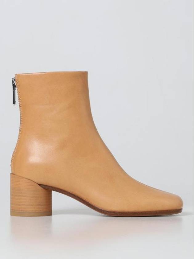 Leather Ankle Middle Boots Sudan Brown - MAISON MARGIELA - BALAAN 2