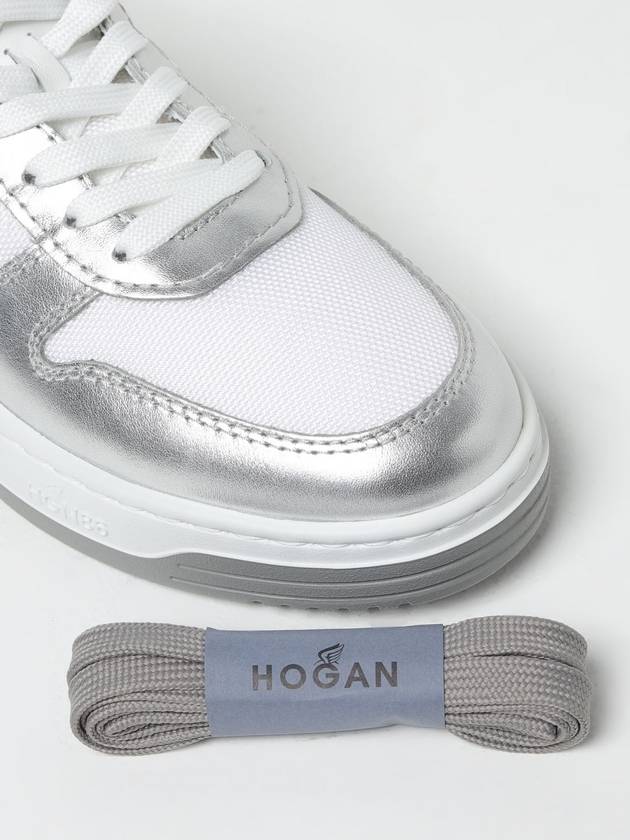 Sneakers H630 Hogan in tessuto e pelle laminata - HOGAN - BALAAN 4