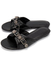 Cagole Flat Slipper Black - BALENCIAGA - BALAAN 2