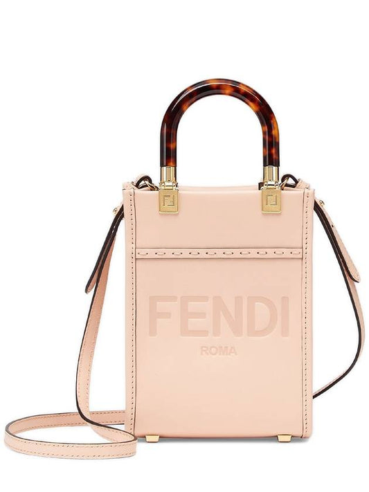 logo sunshine mini bag pink - FENDI - BALAAN.